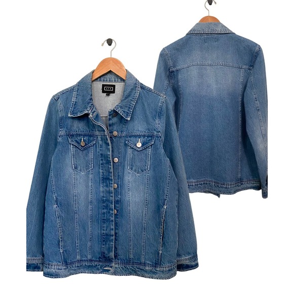 AYR Jackets & Blazers - AYR Denim Blue Jean Jacket The Ride Or Fly Siz Large